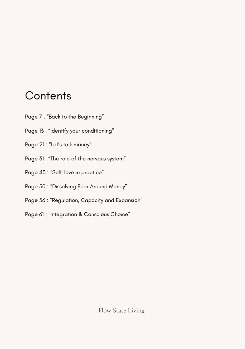 nervous system regulation guide
money mindset nervous system